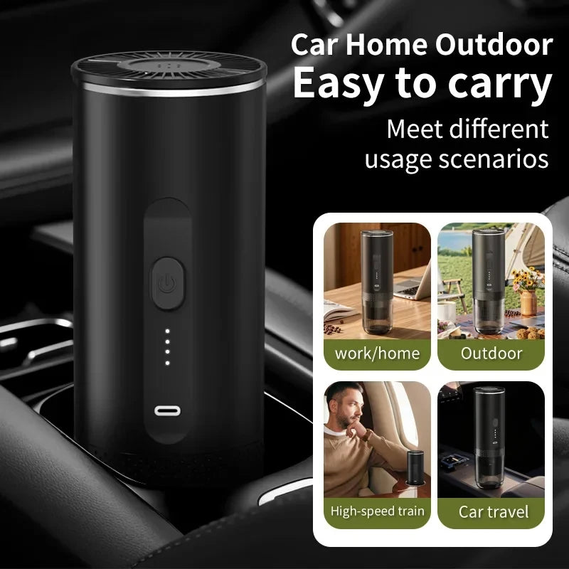 New 3 in 1 Wireless Portable Espresso Machine Capsule Coffee Powder Travel Coffee Maker Smart Extraction Wireless Heating
